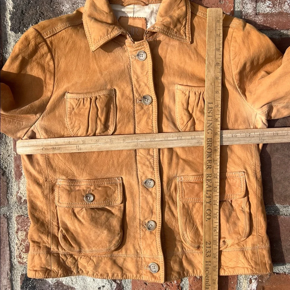 Banana Republic Vintage Tan Leather Jacket - Picture 16 of 16
